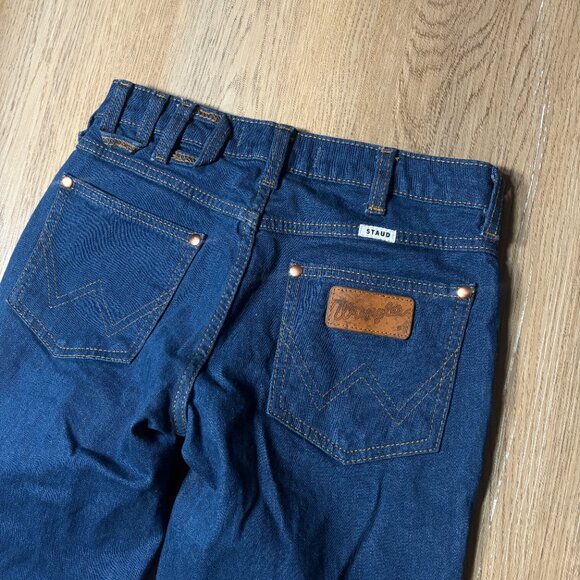 Staud x Wrangler The Bikini flare slit jeans size 25 x 34 dark denim long 0 - Picture 13 of 13